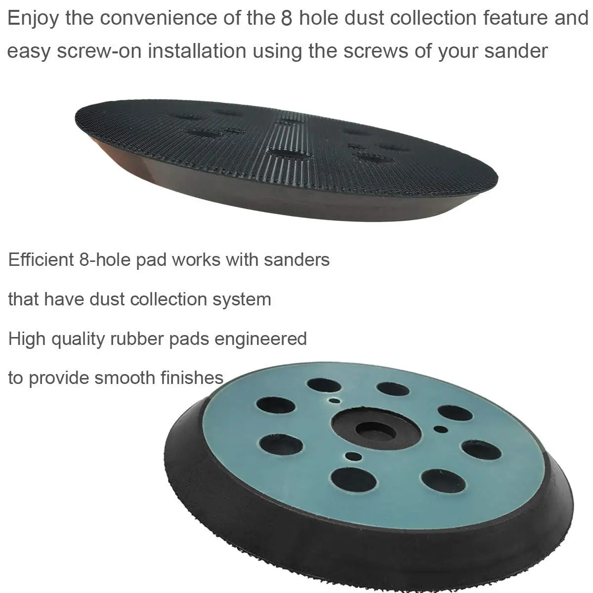 AS63 5 Inch 8 Hole Sander Hook and Loop Replacement Sanding Pad for Makita BO5010,BO5030/K,BO5031K,BO5041K,XOB01Z Sander
AS63 5 Inch 8 Hole Sander Hook and Loop Replacement Sanding Pad for Makita BO5010,BO5030/K,BO5031K,BO5041K,XOB01Z Sander