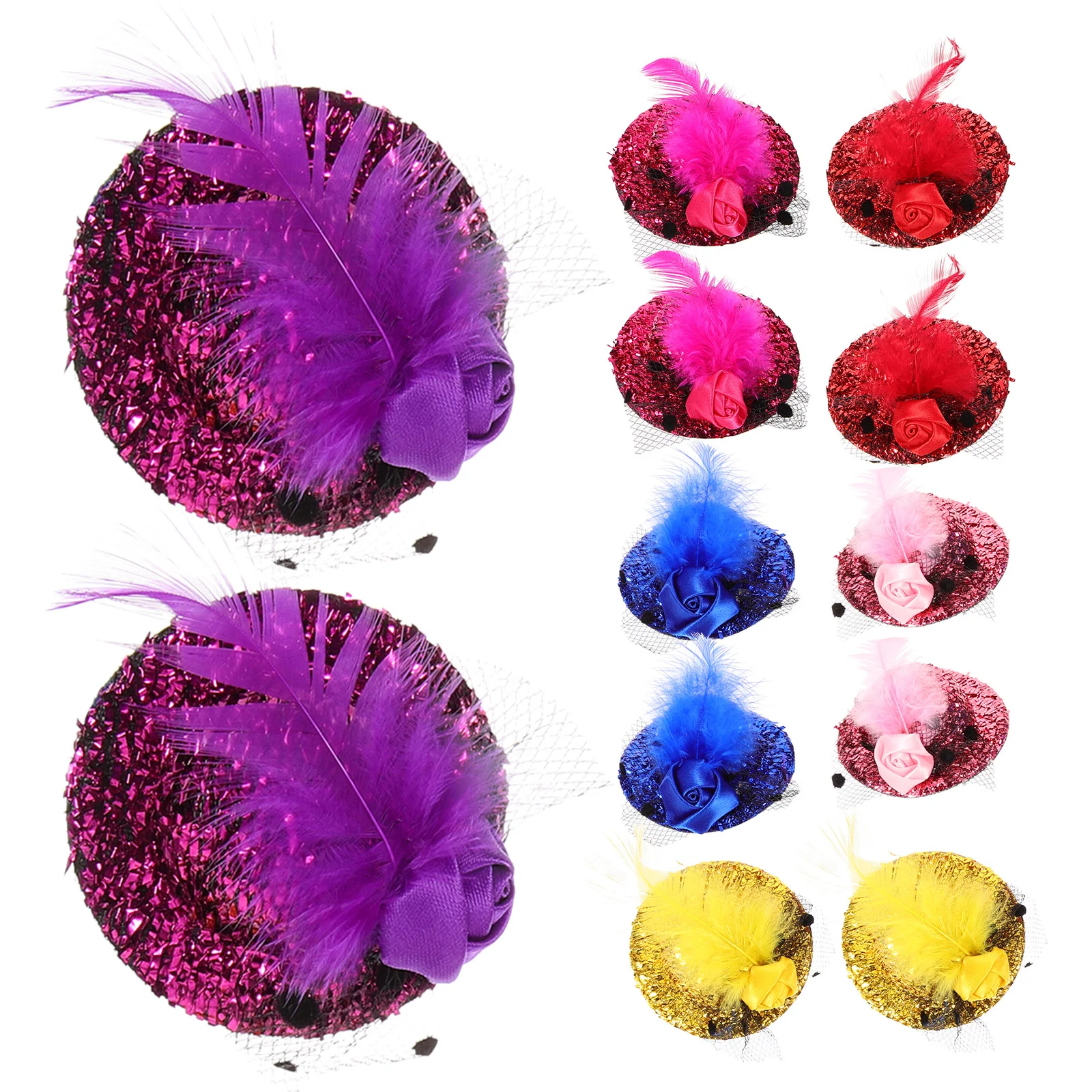 12 Pcs Children Flower Bow Hair Clips Mini Tea Party Hats Skin Friendly Cute Stylish Eye Catching Prom Banquet Weddings
12 Pcs Children Flower Bow Hair Clips Mini Tea Party Hats Skin Friendly Cute Stylish Eye Catching Prom Banquet Weddings