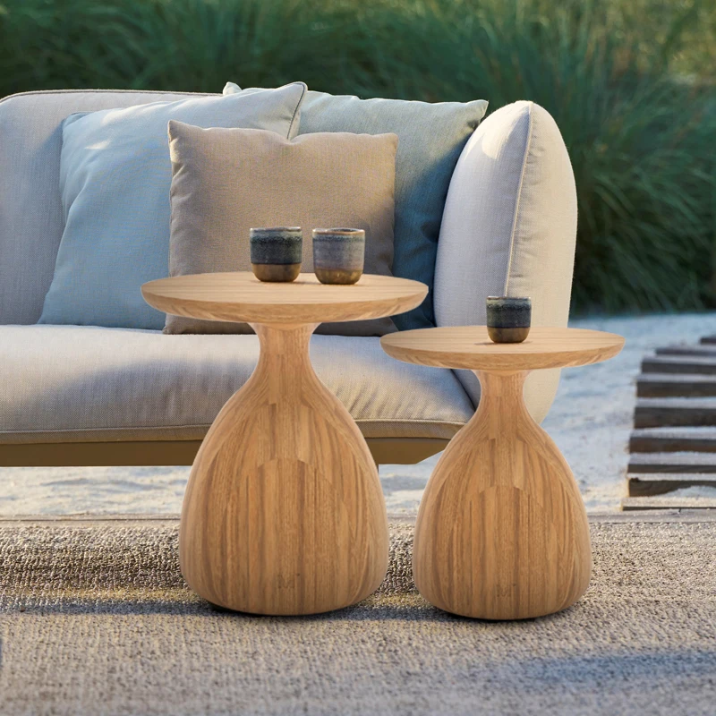 Outdoor solid wood edge balcony teak wabi-sabi wind B & B outdoor garden log side table
Outdoor solid wood edge balcony teak wabi-sabi wind B & B outdoor garden log side table