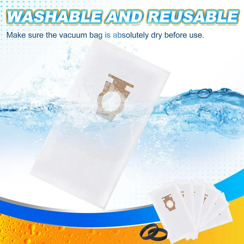 A22Z F Style Vacuum Cleaner Bags for Kirby G Series, Replace Part 204814, 204811, 204803, 204808, 205811 (6+2 Pack)
A22Z F Style Vacuum Cleaner Bags for Kirby G Series, Replace Part 204814, 204811, 204803, 204808, 205811 (6+2 Pack)