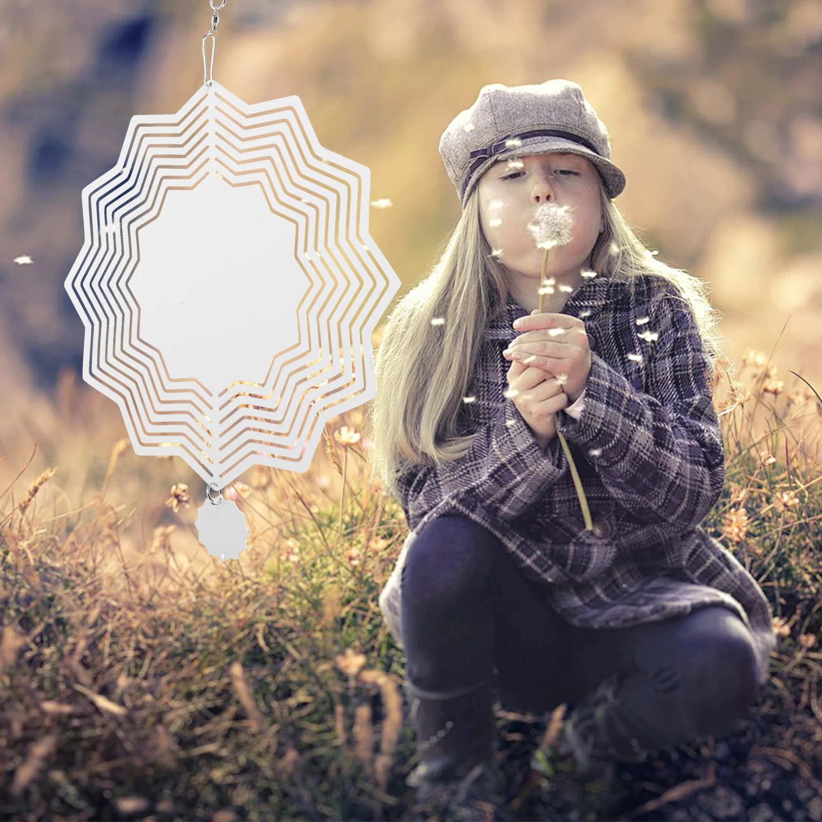 Metal Wind Chimes Sublimation Spinners Aluminum Hanging nament Yard Garden Decor 12pc Star Shaped Wind Spinner Blank
Metal Wind Chimes Sublimation Spinners Aluminum Hanging nament Yard Garden Decor 12pc Star Shaped Wind Spinner Blank