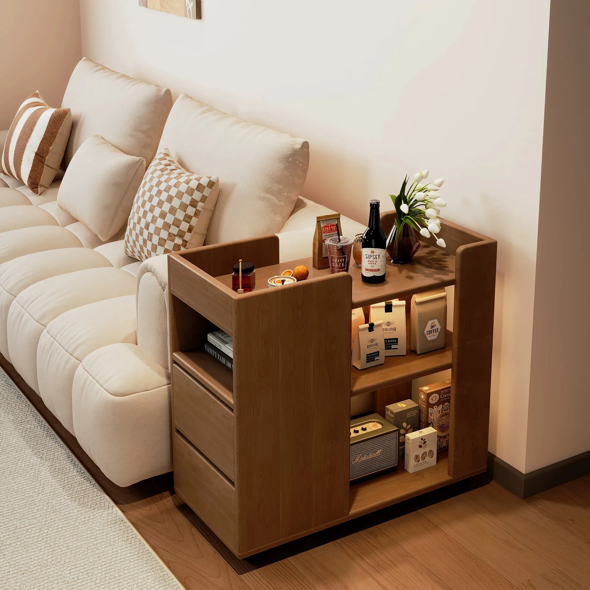 Sofa side cabinet removable side few living room rack small apartment corner cabinet tea cabinet small coffee table storage low
Sofa side cabinet removable side few living room rack small apartment corner cabinet tea cabinet small coffee table storage low
