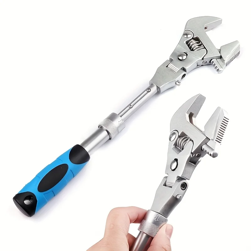 1 multifunctional 10-inch adjustable shake ratchet wrench for bathroom air conditioning, removable head
1 multifunctional 10-inch adjustable shake ratchet wrench for bathroom air conditioning, removable head
