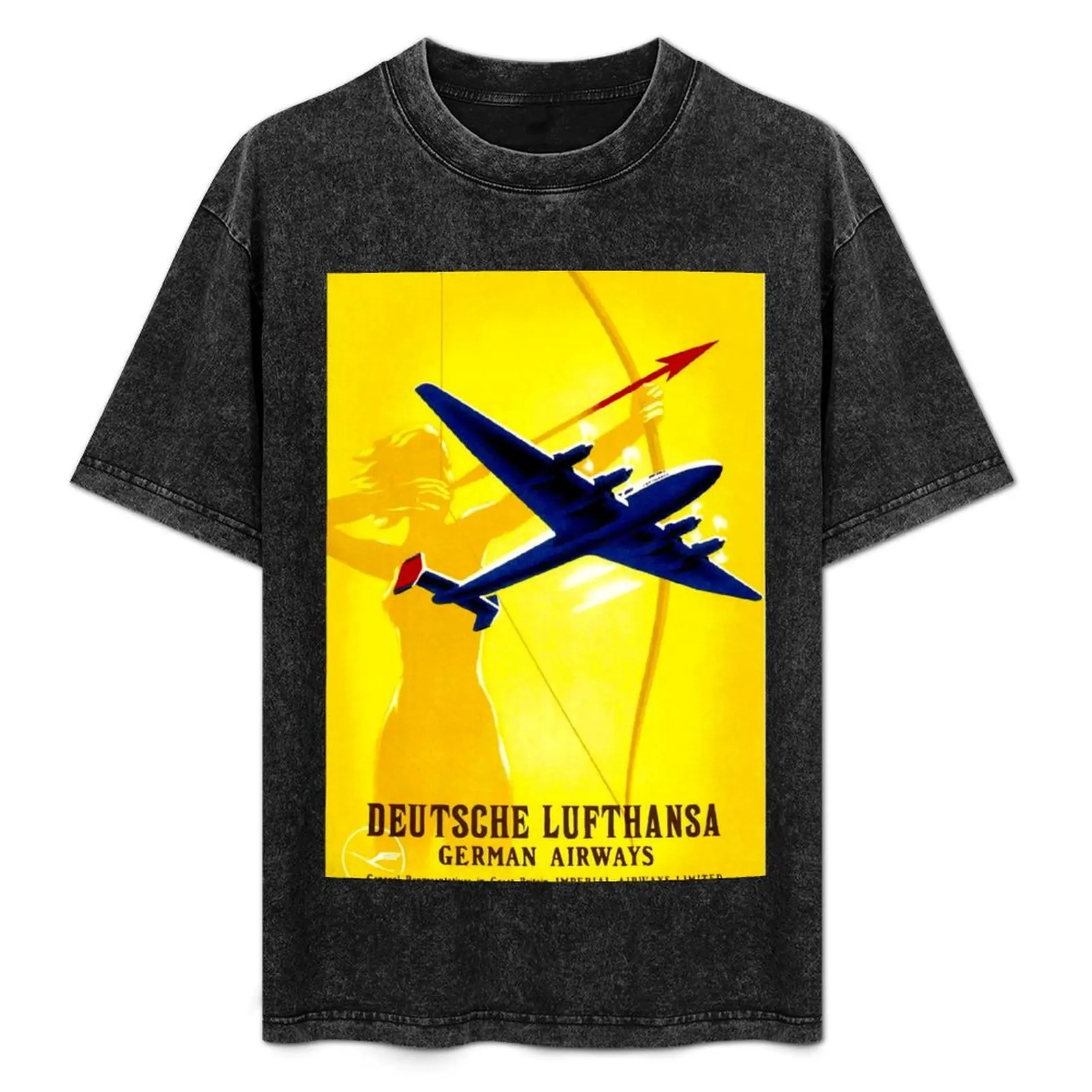 DEUTSCHE LUFTHANSA; German Airway Advertising Print T-Shirt Large Size Casual Tee Shirt
DEUTSCHE LUFTHANSA; German Airway Advertising Print T-Shirt Large Size Casual Tee Shirt