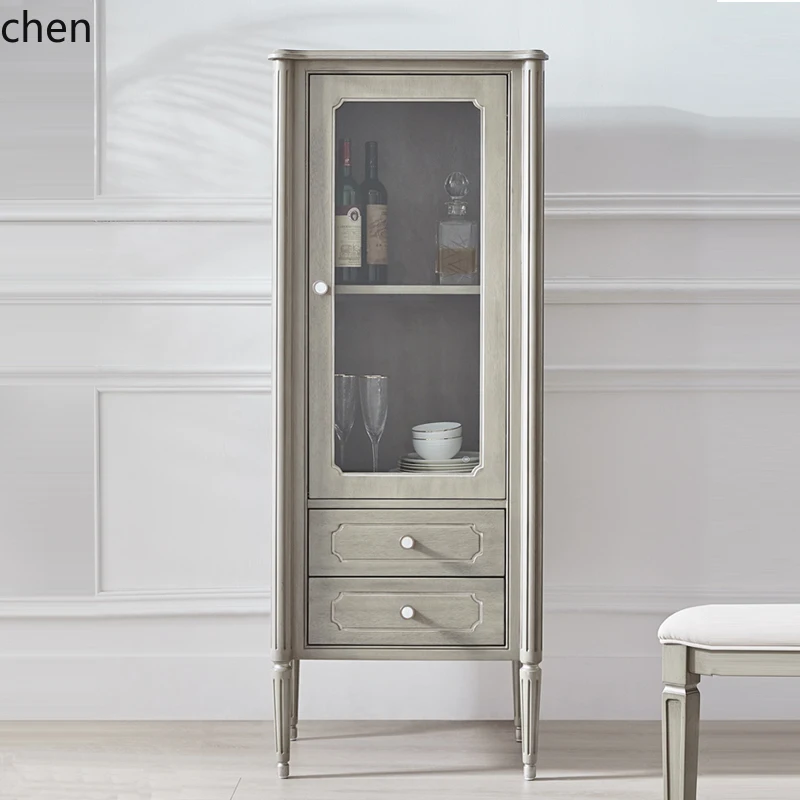 HXL light luxury high-end living room against the wall glass door dining side cabinet retro display wine cabinet
HXL light luxury high-end living room against the wall glass door dining side cabinet retro display wine cabinet