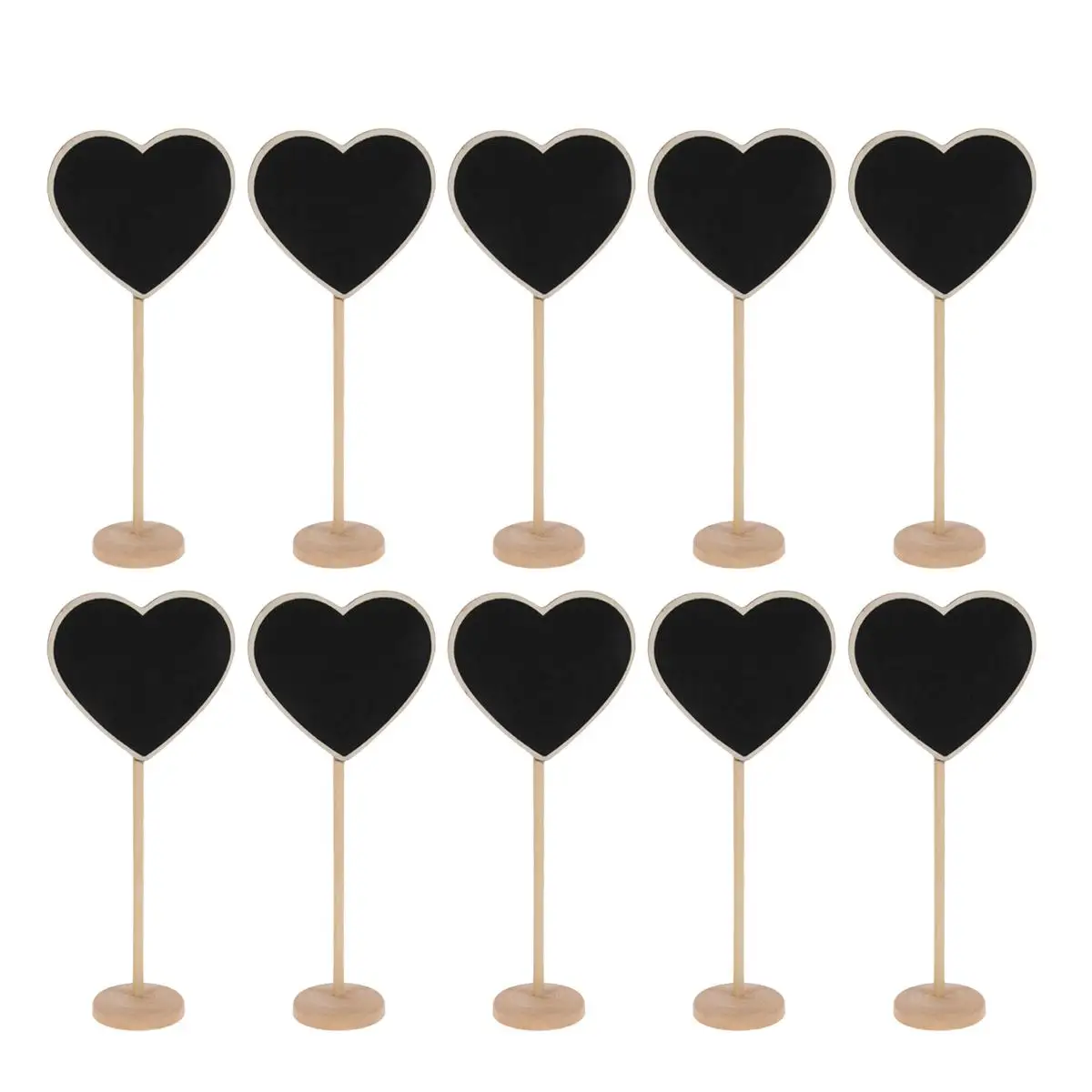 10pcs Mini Wooden Blackboard With Base Blackboard Cute Heart Shape Clip 37mm Base 18x75mm Ideal for Decor Notes
10pcs Mini Wooden Blackboard With Base Blackboard Cute Heart Shape Clip 37mm Base 18x75mm Ideal for Decor Notes