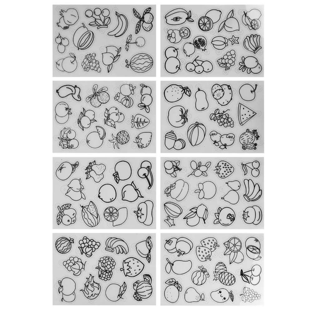 8pcs Fruit Vegetable Pattern Heat Shrink Sheet BOPS Colorable Sheets Shrinky Art Paper Different Patterns Shrinky Dink Paper
8pcs Fruit Vegetable Pattern Heat Shrink Sheet BOPS Colorable Sheets Shrinky Art Paper Different Patterns Shrinky Dink Paper