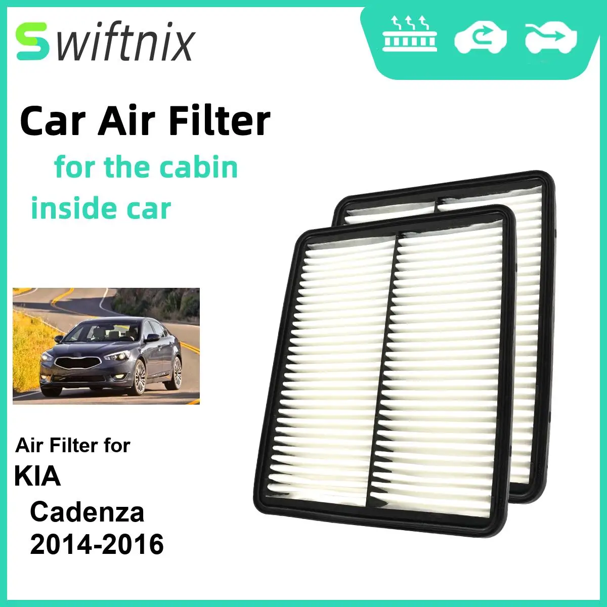 2 шт., воздушный фильтр для KIA Cadenza 2014-2016 CA10881 28113-2P100 28113-3S100
2 шт., воздушный фильтр для KIA Cadenza 2014-2016 CA10881 28113-2P100 28113-3S100