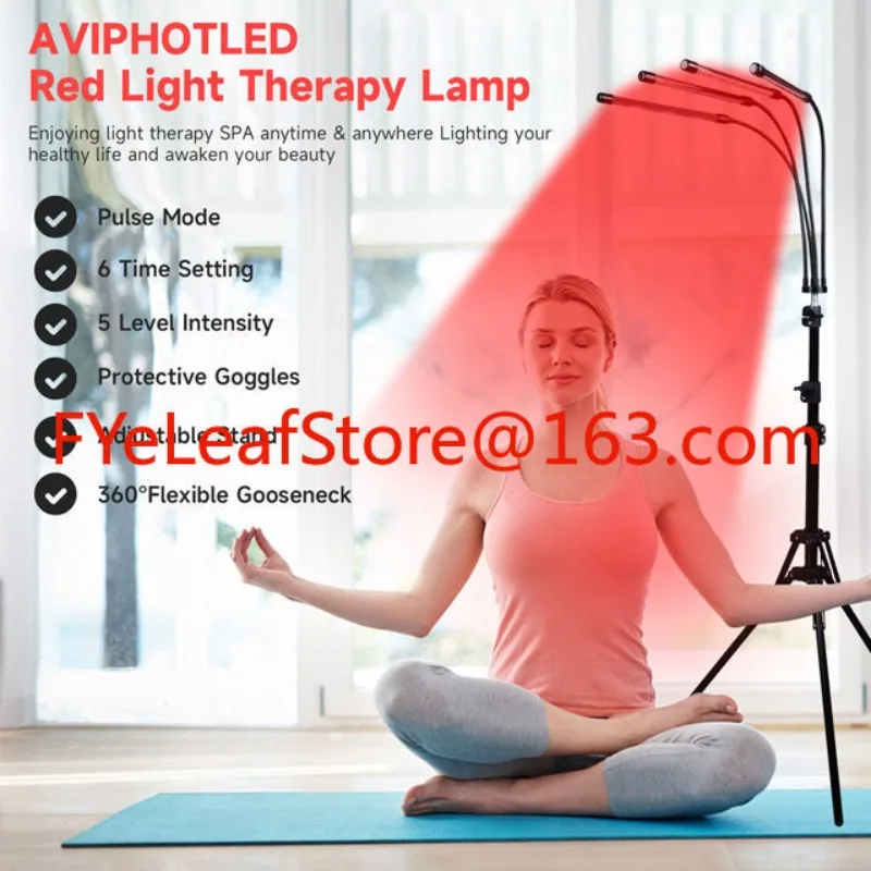 Red Light Therapy for Body with Tripod, 3-in-1 Chip 660nm 850nm Deep Red Light Lamp for Face Back Light Therapy Device,
Red Light Therapy for Body with Tripod, 3-in-1 Chip 660nm 850nm Deep Red Light Lamp for Face Back Light Therapy Device,