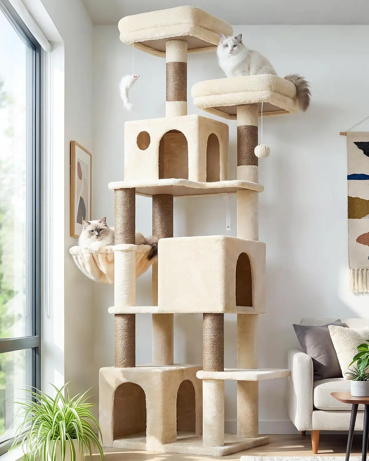 Cat Tree Tall, 71 inches Cat Tower for Indoor Adult Cats Multi-Level 3 Condos for Indoor Cats XL Cat
Cat Tree Tall, 71 inches Cat Tower for Indoor Adult Cats Multi-Level 3 Condos for Indoor Cats XL Cat