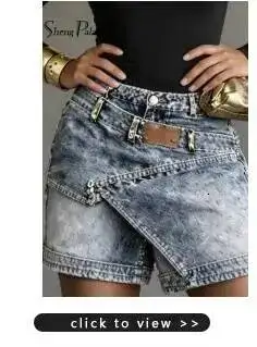 SHENGPALAE European And American Style Patchwork Button Up Short Jeans For Women Spring 2026 New 05E02506 8 Sd57d4f583817472d8d93c93c9d4578bbd