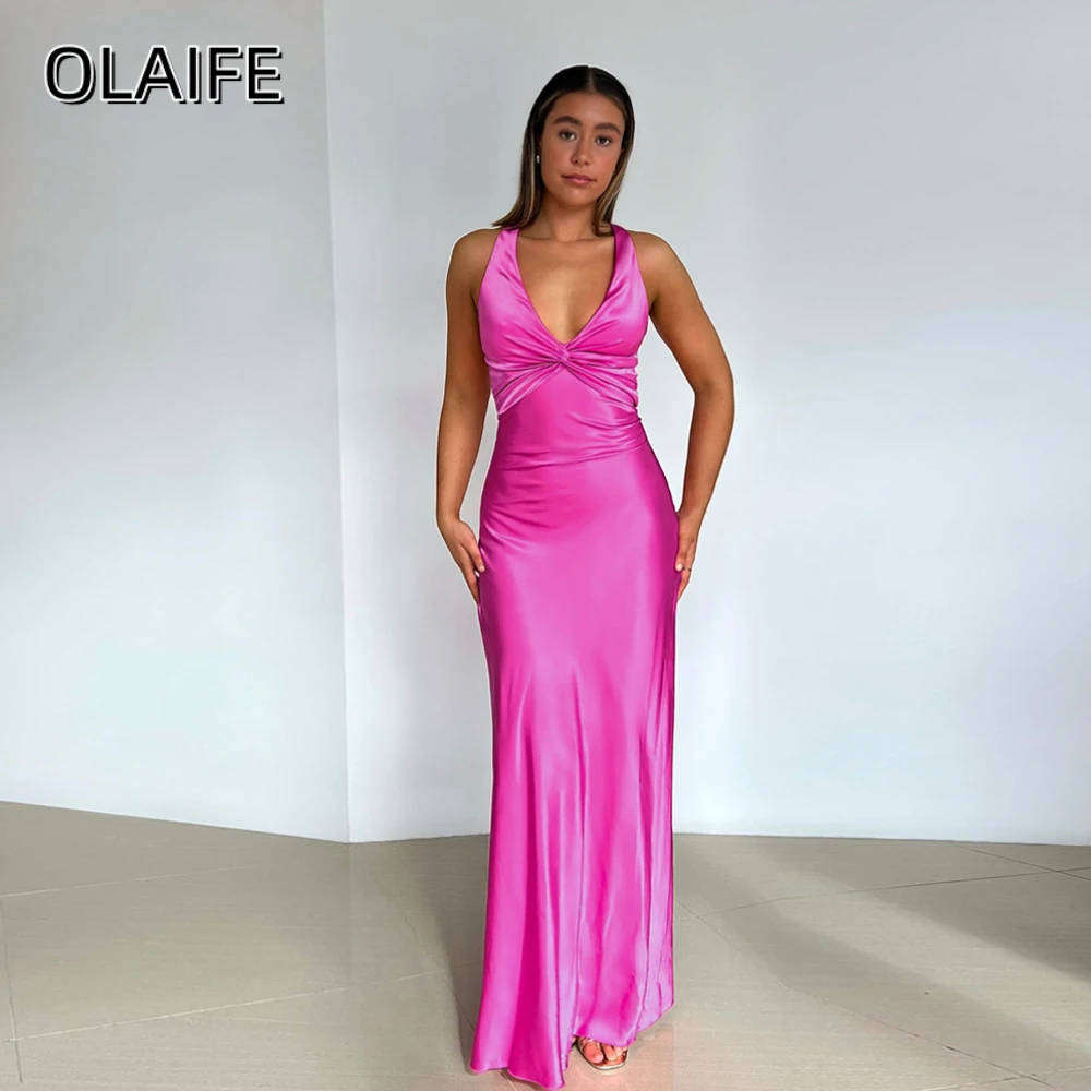 Сексуальные атласные платья для выпускного вечера с v-образным вырезом «русалка» для женщин без рукавов с крест-накрестным бантом и открытой спиной по индивидуальному заказу 한되고 فساتين سهره
Сексуальные атласные платья для выпускного вечера с v-образным вырезом «русалка» для женщин без рукавов с крест-накрестным бантом и открытой спиной по индивидуальному заказу 한되고 فساتين سهره