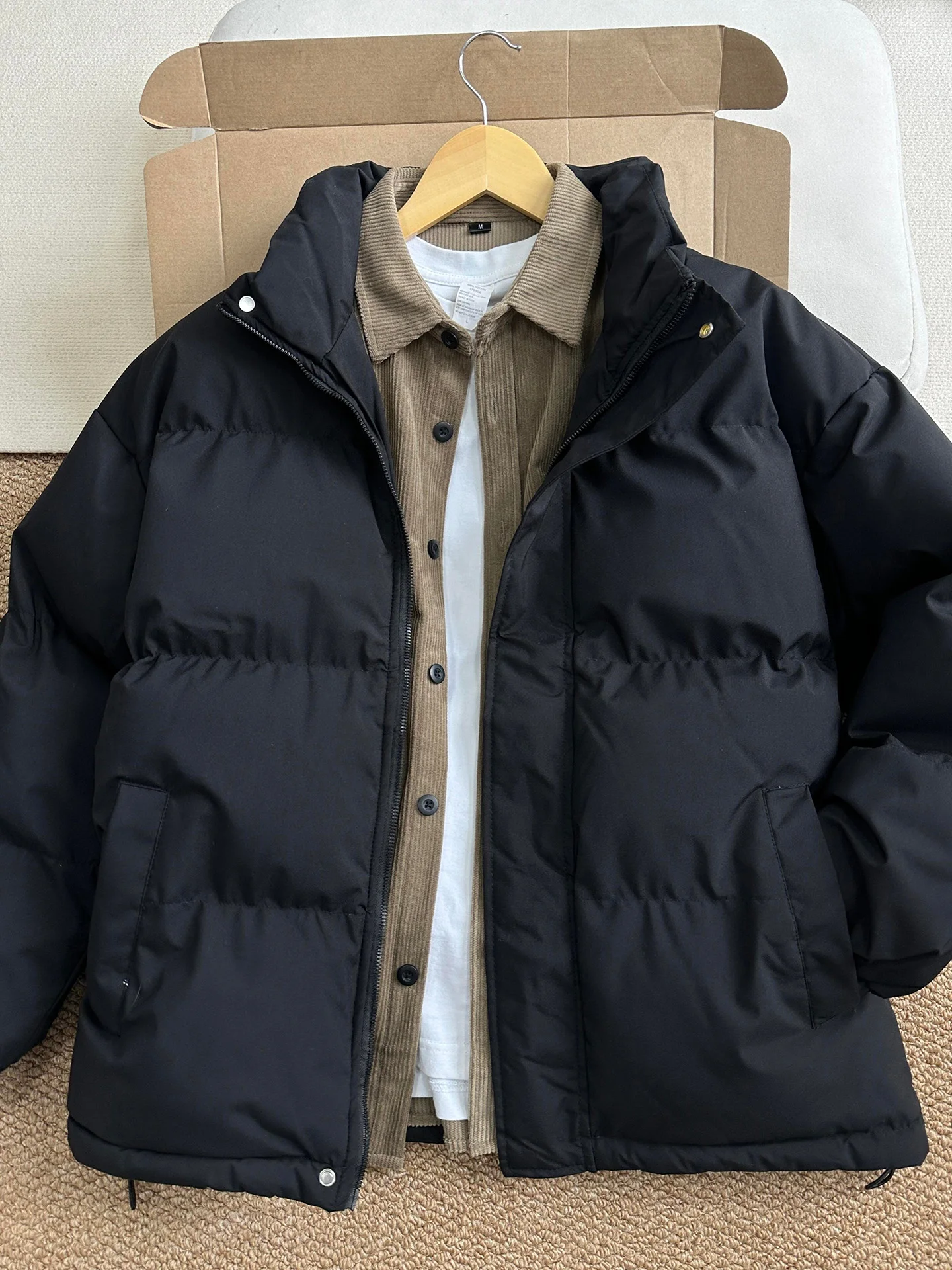 American High Street Bla Stand Collar down Cotton Jaet Men's Winter Thi Heavy Loose Couple Cotton Clothes Jaet
American High Street Bla Stand Collar down Cotton Jaet Men's Winter Thi Heavy Loose Couple Cotton Clothes Jaet