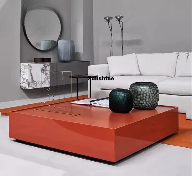 Simple modern coffee table orange Nordic small apartment square tea table
Simple modern coffee table orange Nordic small apartment square tea table