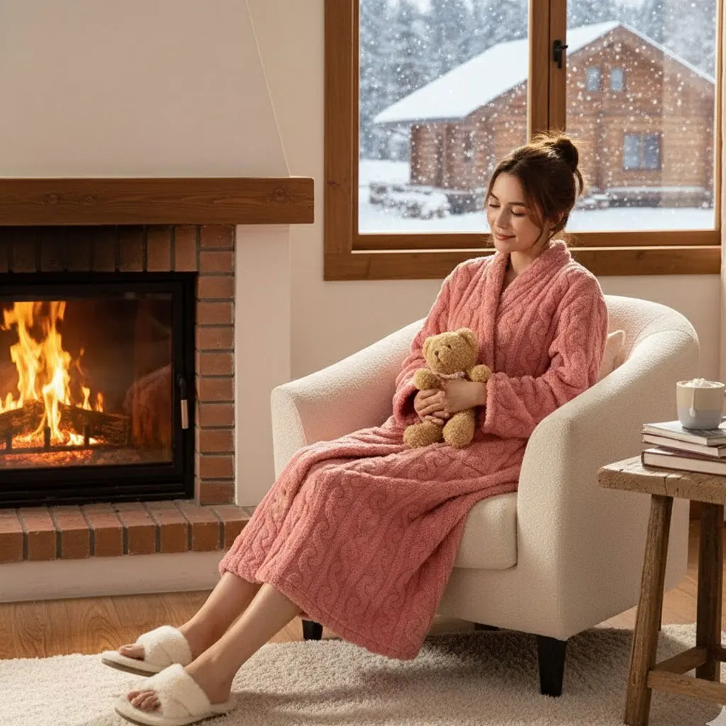 Ночная рубашка-халат женская длинная зимняя, свободного кроя, из кораллового флиса, с карманами, для дома и прогулок
Ночная рубашка-халат женская длинная зимняя, свободного кроя, из кораллового флиса, с карманами, для дома и прогулок