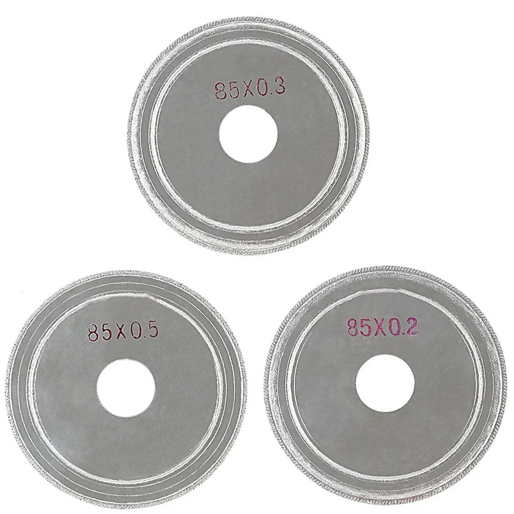 85mm Diamond Cutting Disc 0.2/0.3/0.5mm Ultra-thin Saw Blade For Lapidary Stone Glass Marble Tile Cutting Tool
85mm Diamond Cutting Disc 0.2/0.3/0.5mm Ultra-thin Saw Blade For Lapidary Stone Glass Marble Tile Cutting Tool