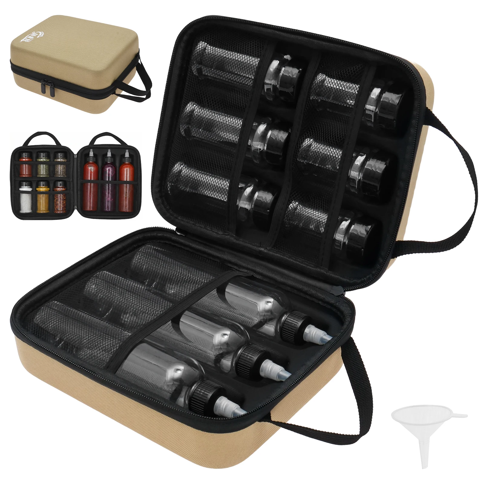 11Pcs Portable Camping Spice Kit 6 Powder + 3 Liquid Container with Leakproof Lid EVA Hard Seasoning Storage Case for BBQ Travel
11Pcs Portable Camping Spice Kit 6 Powder + 3 Liquid Container with Leakproof Lid EVA Hard Seasoning Storage Case for BBQ Travel