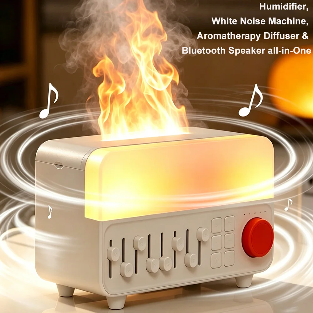 Retro White Noise Aromatherapy Humidifier with RGB Light Bluetooth Speaker Sleep Aid Ultrasonic Cool Mist Diffuser for Bedroom
Retro White Noise Aromatherapy Humidifier with RGB Light Bluetooth Speaker Sleep Aid Ultrasonic Cool Mist Diffuser for Bedroom