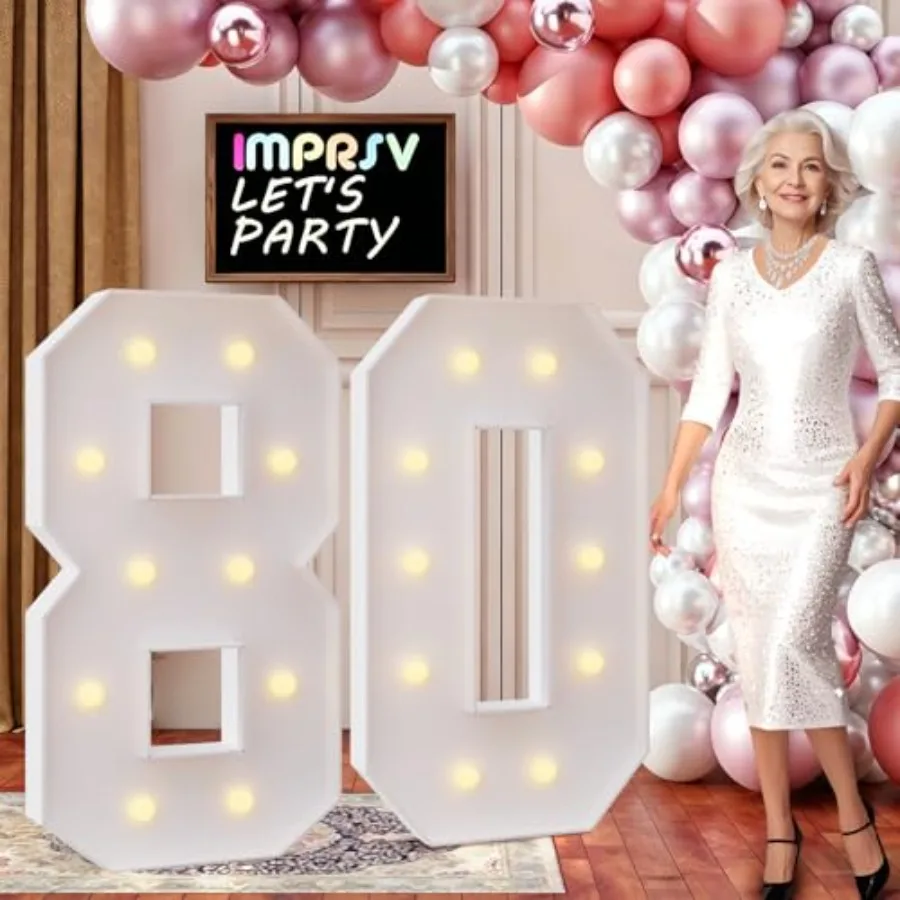4FT Marquee Numbers 80, DIY Light Up Numbers for 80th Birthday Decorations, Party Decorations, Anniversary Party Decor, Mosaic
4FT Marquee Numbers 80, DIY Light Up Numbers for 80th Birthday Decorations, Party Decorations, Anniversary Party Decor, Mosaic