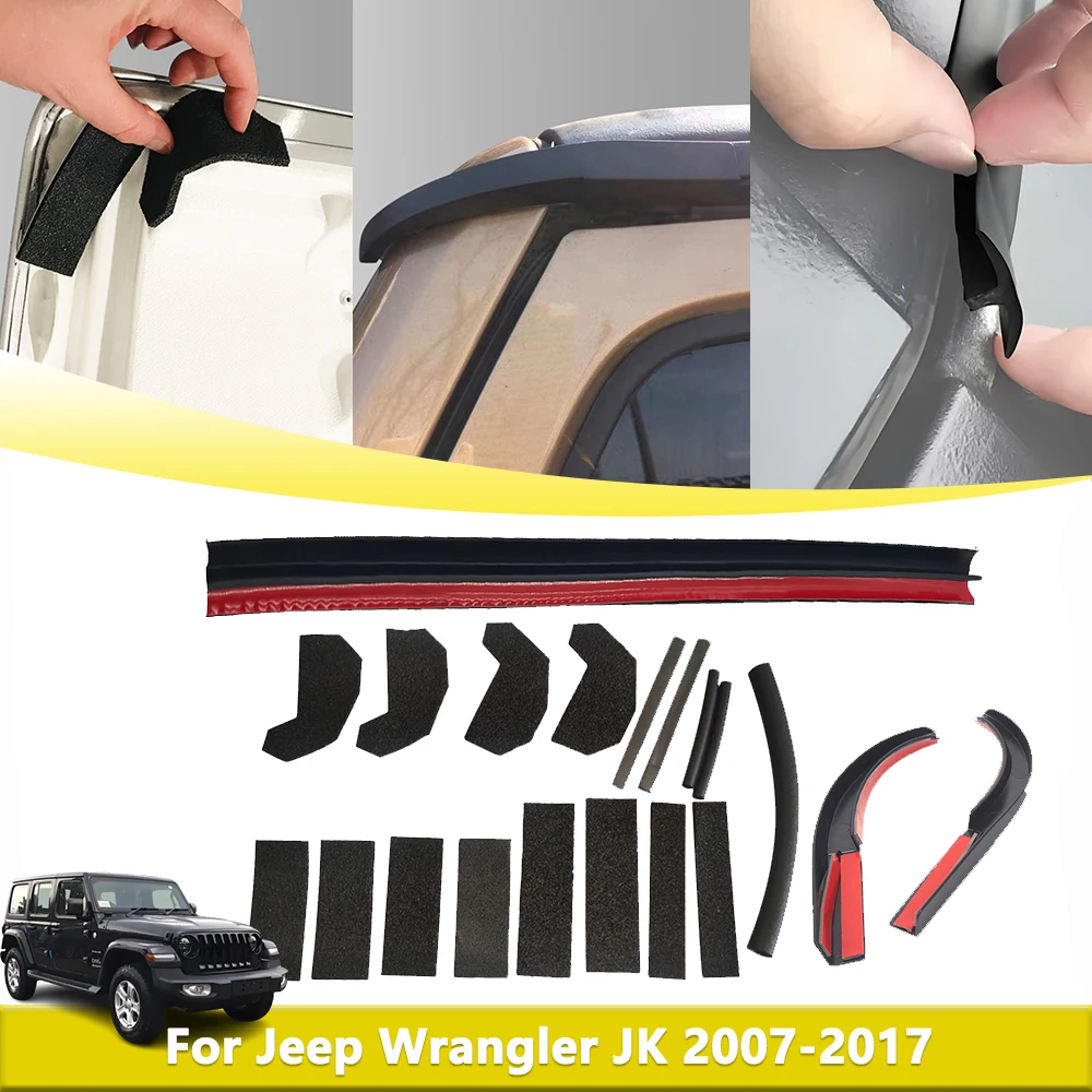 Hardtop Rain Gutter Extension Hard Top Rubber Strip Water Leak Repair Stickers for Jeep Wrangler JK 2007-2017 Roof Accessories
Hardtop Rain Gutter Extension Hard Top Rubber Strip Water Leak Repair Stickers for Jeep Wrangler JK 2007-2017 Roof Accessories
