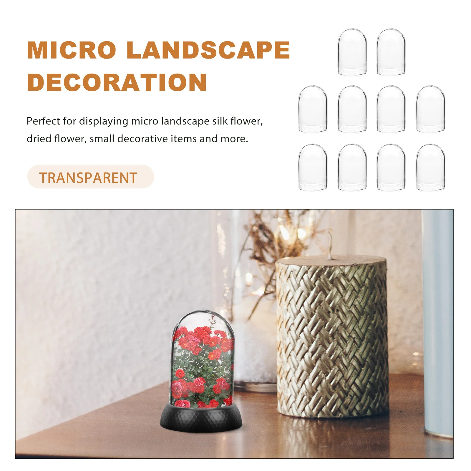 10 шт., стеклянная крышка, декор с плоским дном, стабильная для Diy, консервированная крышка для цветов, микропейзажный дисплей, креативный стеклянный купол, портативный
10 шт., стеклянная крышка, декор с плоским дном, стабильная для Diy, консервированная крышка для цветов, микропейзажный дисплей, креативный стеклянный купол, портативный
