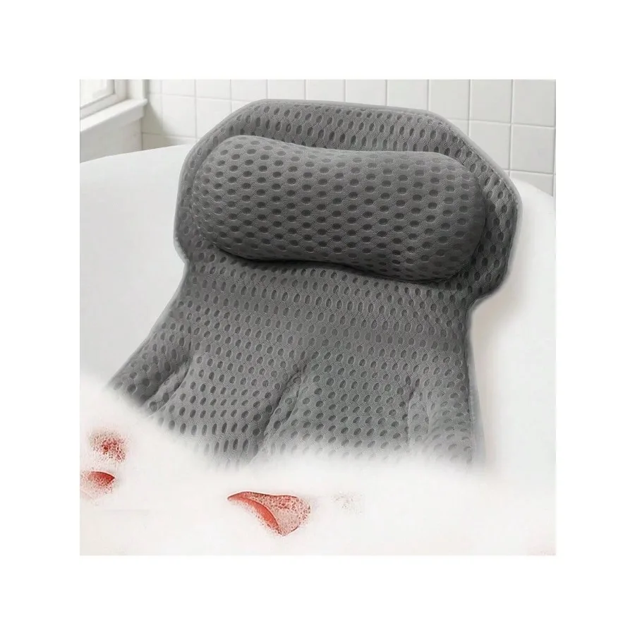 XAPY Luxury Bath Pillow For Batub Ultra Soft 4D Mesh Fabric Headrest With 6 Sucn Cups Cfable Neck And Back Supp For Ing Bath A
XAPY Luxury Bath Pillow For Batub Ultra Soft 4D Mesh Fabric Headrest With 6 Sucn Cups Cfable Neck And Back Supp For Ing Bath A