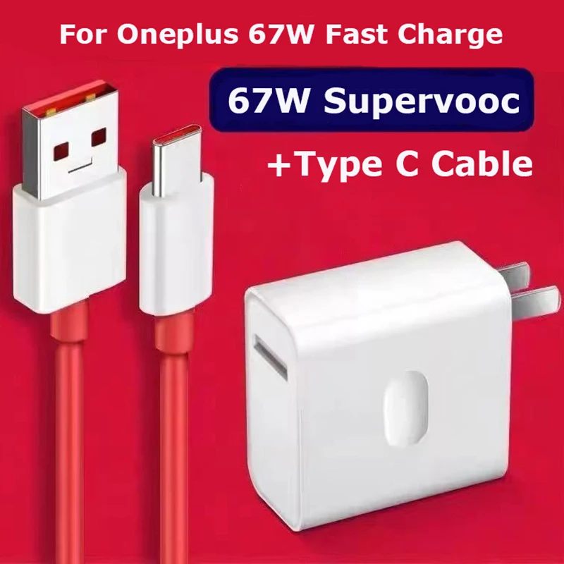 67W Original For Oneplus 10 Pro 11 12 13 SuperVOOC EU US Fast Charging Power Adapter Type C Cable For One Plus 1+ Nord CE 3 Lite
67W Original For Oneplus 10 Pro 11 12 13 SuperVOOC EU US Fast Charging Power Adapter Type C Cable For One Plus 1+ Nord CE 3 Lite