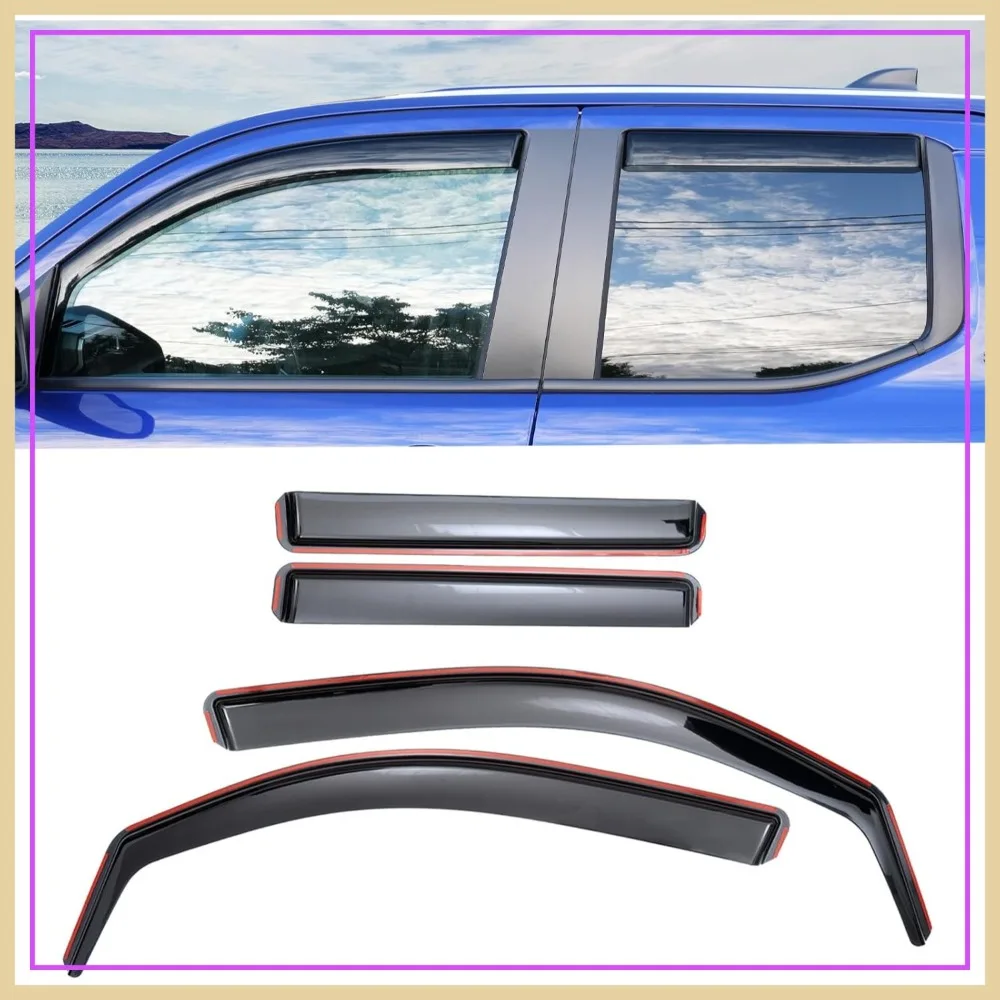 In-Channel Window Visors for 2024-2026 Toyota Tacoma Double Cab 5 Seats, Rain Guards Wind Deflectors
In-Channel Window Visors for 2024-2026 Toyota Tacoma Double Cab 5 Seats, Rain Guards Wind Deflectors