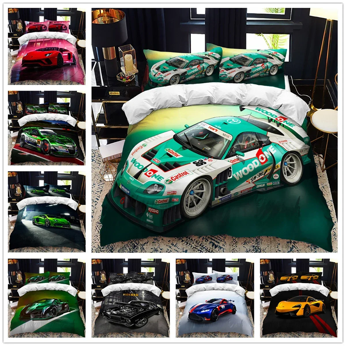 Sports Car Duvet Cover Set Luxury High Quality 3D Printed Bedding 2/3pcs Double Queen King Bedclothes Adults Boys Home Textile
Sports Car Duvet Cover Set Luxury High Quality 3D Printed Bedding 2/3pcs Double Queen King Bedclothes Adults Boys Home Textile