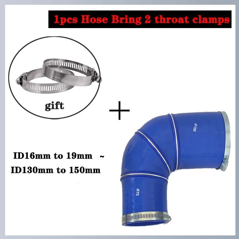 90°Variable Diameter Silicone Flexible Hose For Air Intake High Pressure with 2 clamp Turbo Intercooler Intake Pipe
90°Variable Diameter Silicone Flexible Hose For Air Intake High Pressure with 2 clamp Turbo Intercooler Intake Pipe