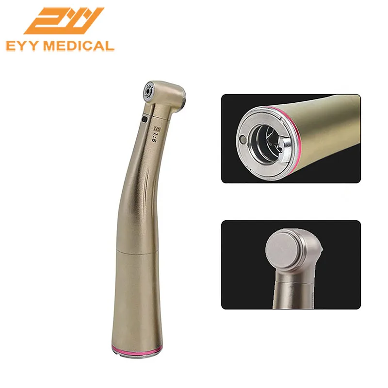 1:5 Push Button Low Speed Fiber Optic Contra Angle Handpiece Dental Equipment With Red Ring EYY01
1:5 Push Button Low Speed Fiber Optic Contra Angle Handpiece Dental Equipment With Red Ring EYY01