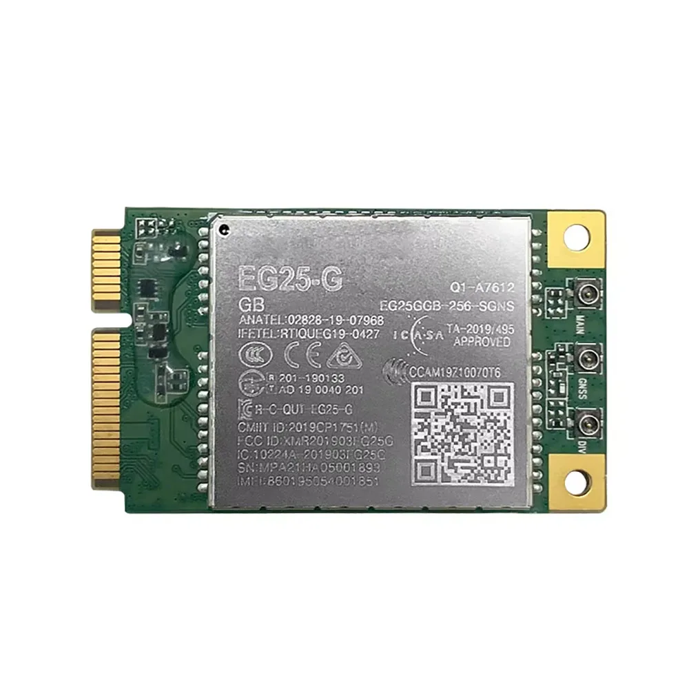 Модуль EG25-G LTE Cat4 Mini PCIe без слота для SIM-карты, глобальный модем EG25GGB-PCIE, EG25GGB-256-SGNS
Модуль EG25-G LTE Cat4 Mini PCIe без слота для SIM-карты, глобальный модем EG25GGB-PCIE, EG25GGB-256-SGNS