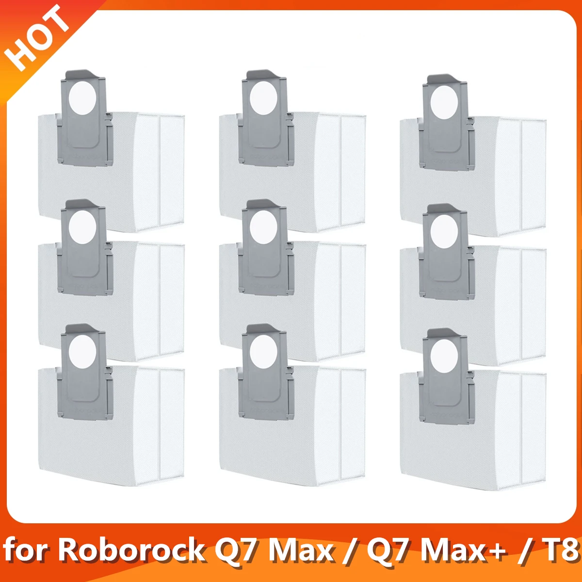 Dust Bags Collector Sets Vacuum Cleaner Spare Parts Accessories For Xiaomi Roborock Q7 Max / Q7 Max+ / T8 Robot Dustbin Dust Box
Dust Bags Collector Sets Vacuum Cleaner Spare Parts Accessories For Xiaomi Roborock Q7 Max / Q7 Max+ / T8 Robot Dustbin Dust Box