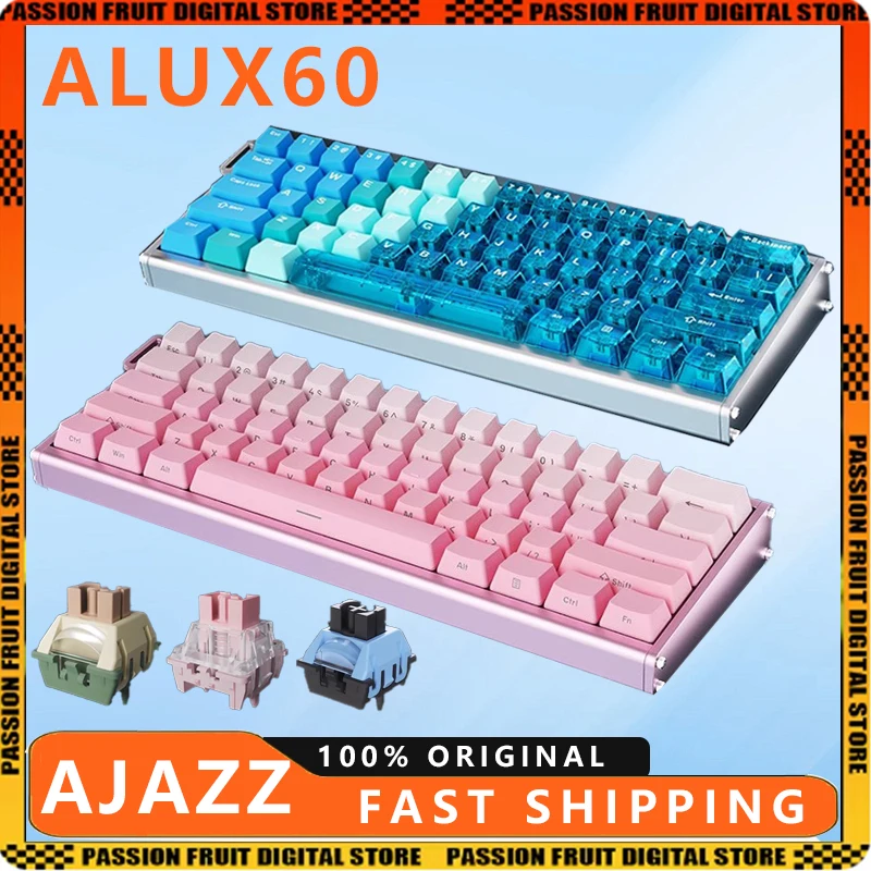 AJAZZ ALUX60 Механическая клавиатура Магнитный переключатель 0,125 мс RT 0,01 мм 8K Быстрый триггер из алюминиевого сплава HotSwap FPS Игровая клавиатура
AJAZZ ALUX60 Механическая клавиатура Магнитный переключатель 0,125 мс RT 0,01 мм 8K Быстрый триггер из алюминиевого сплава HotSwap FPS Игровая клавиатура