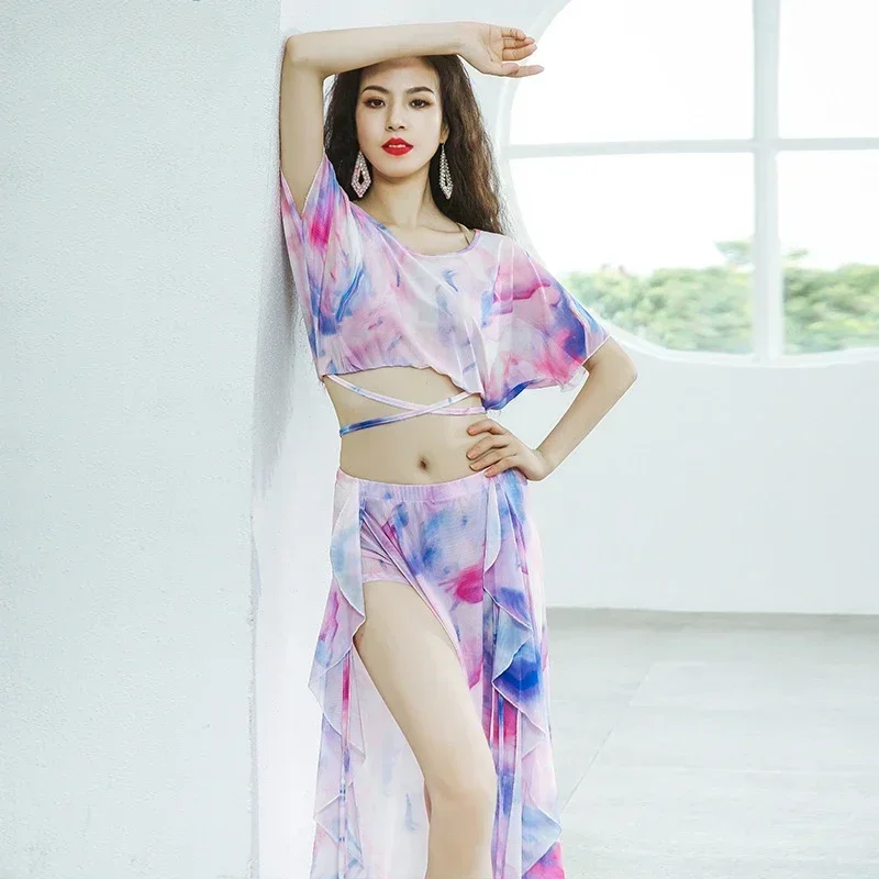 Summer New Belly Dance Practice Set Soft and Breathable Quick Drying Printed Training Clothes
Summer New Belly Dance Practice Set Soft and Breathable Quick Drying Printed Training Clothes