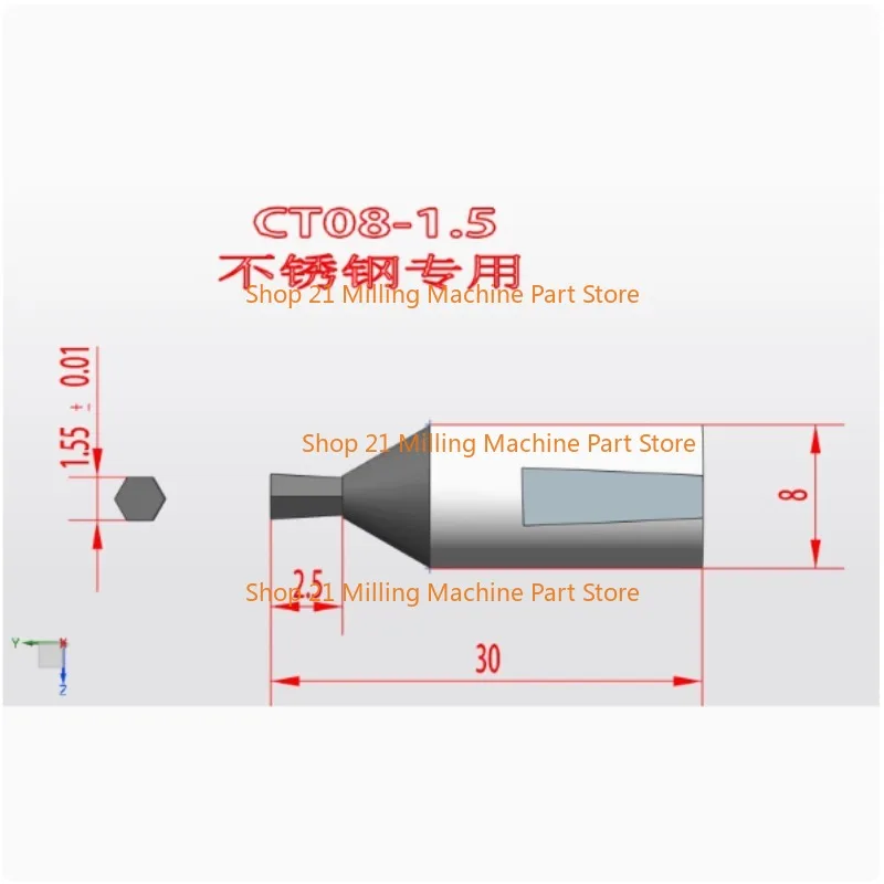 CT08 HSS-TiCN Rotary Punching Cutter Tool 8mm Shank Inner Hexagon for Stainless Steel
CT08 HSS-TiCN Rotary Punching Cutter Tool 8mm Shank Inner Hexagon for Stainless Steel