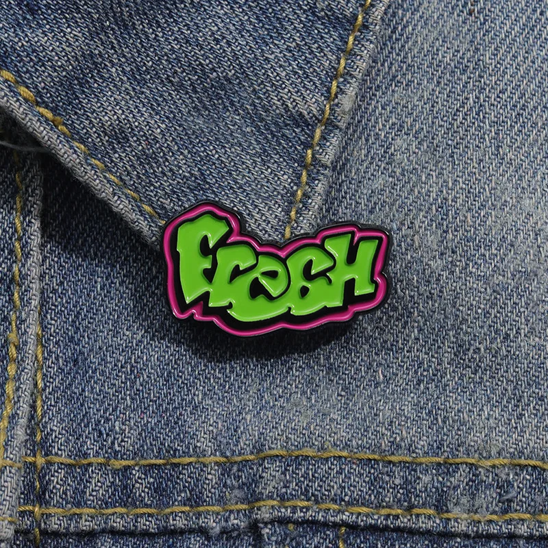 Cartoon English Alphabet Series Enamel Pin Fashionable Green English Quotes Brooches Lapel Badges Funny Jewelry Gift for Friends
Cartoon English Alphabet Series Enamel Pin Fashionable Green English Quotes Brooches Lapel Badges Funny Jewelry Gift for Friends