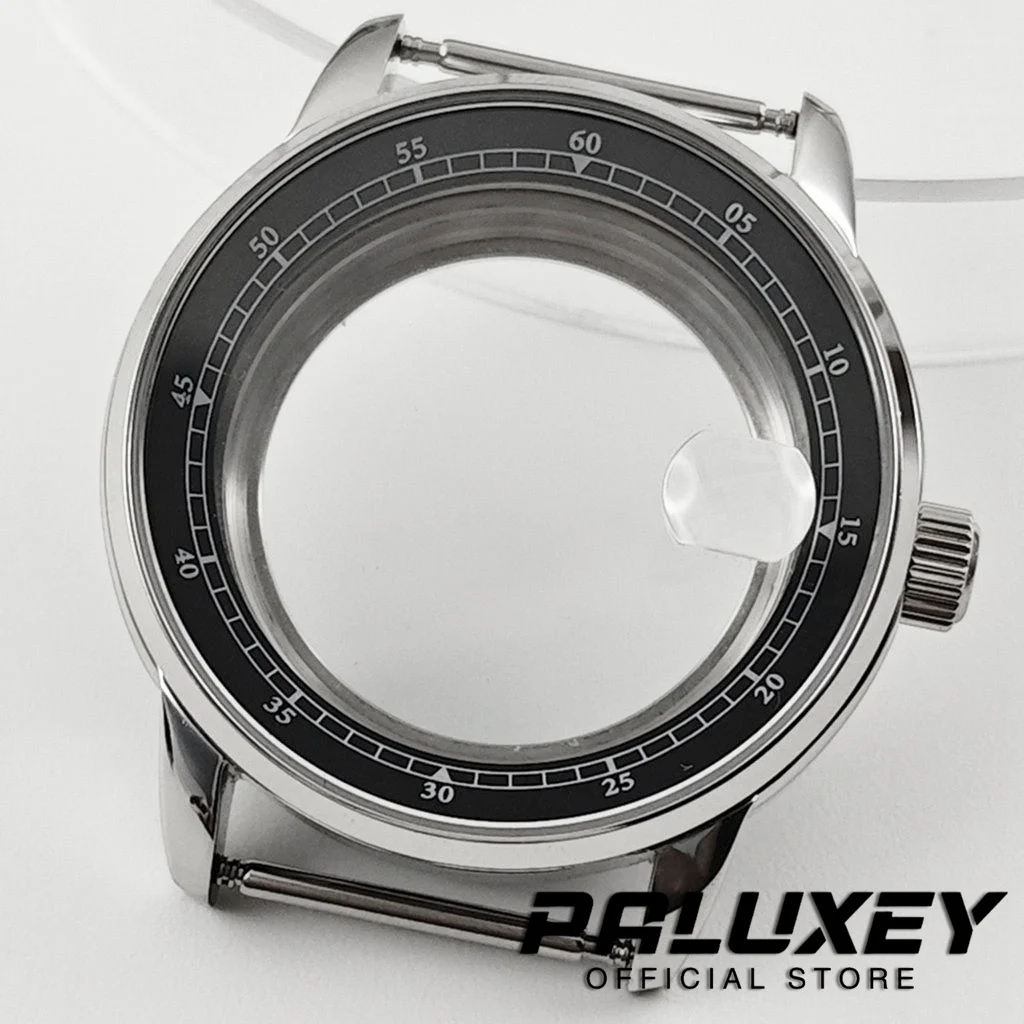 NH35 Silver 38mm Sapphire Crystal Watch Case With Black Chapter Ring for NH34 NH35 NH36 PT5000 Movement Watch Accessories Part
NH35 Silver 38mm Sapphire Crystal Watch Case With Black Chapter Ring for NH34 NH35 NH36 PT5000 Movement Watch Accessories Part