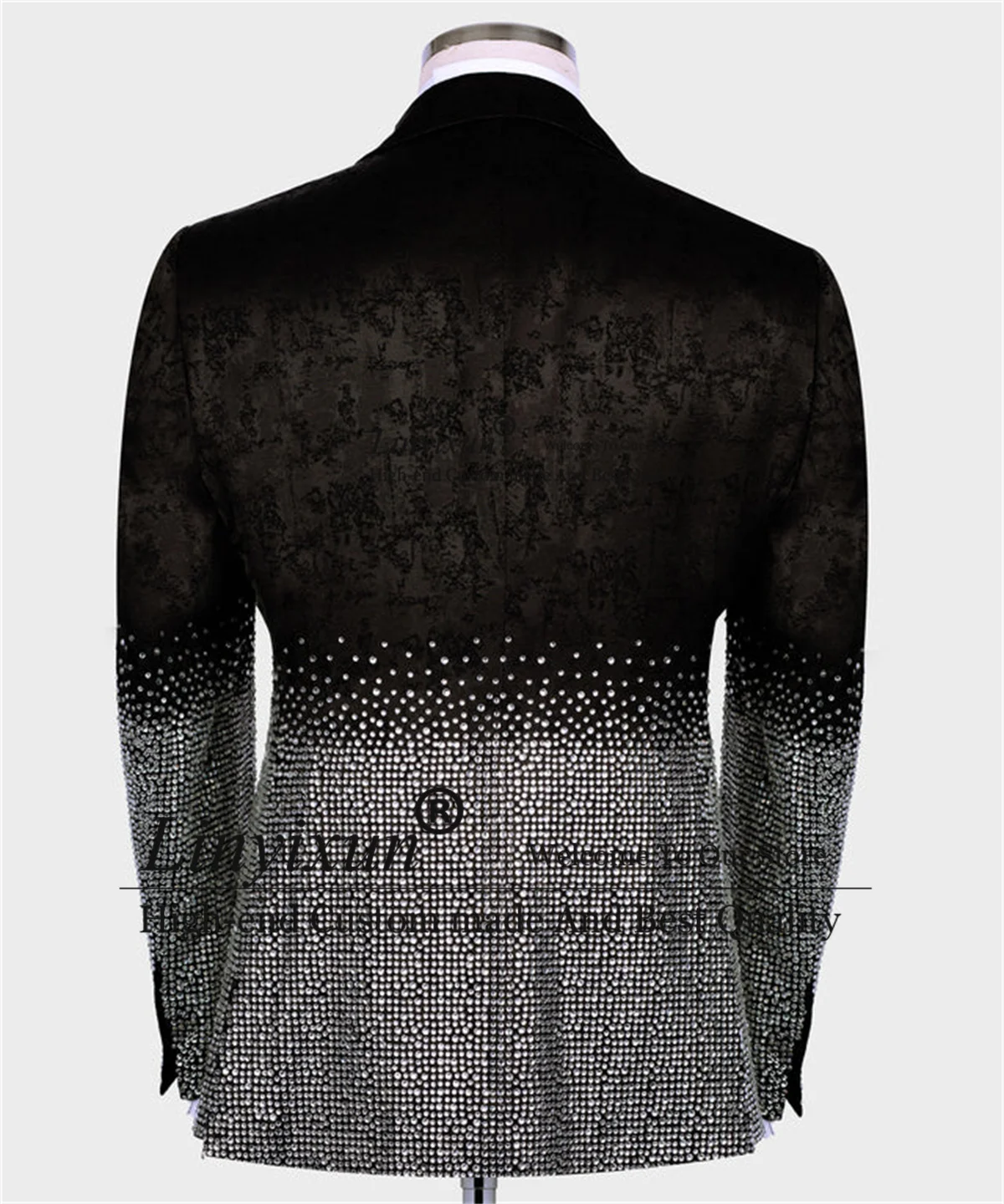 Luxury Jacquard Gem Stones Tuxedos Men Suits 2 Pieces Sets Groom Wedding Male Prom Blazer Slim Fit Customized Costume Homme
Luxury Jacquard Gem Stones Tuxedos Men Suits 2 Pieces Sets Groom Wedding Male Prom Blazer Slim Fit Customized Costume Homme