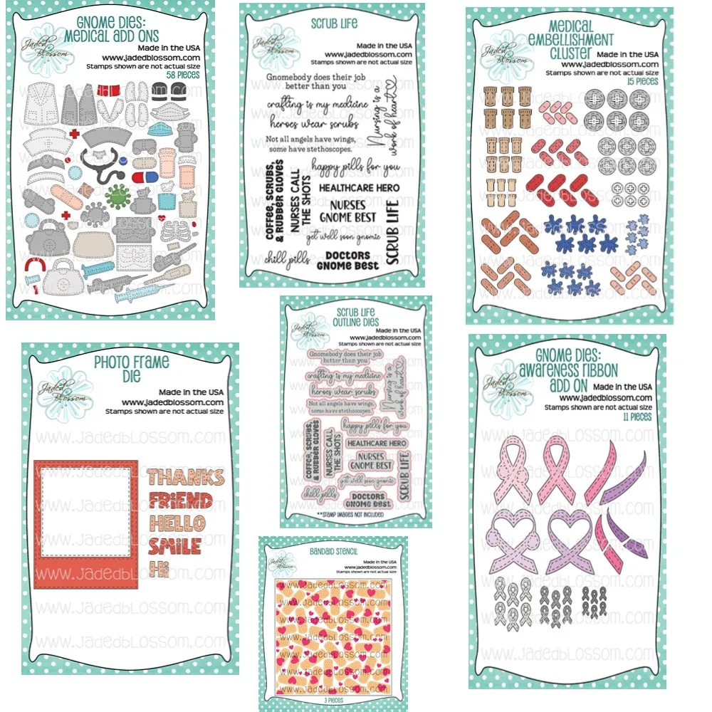 2024 Medical decoration toy metal Cutting Dies Scrapbook Diary Decoration Stencil Embossing Template DIY Greeting Card Handmade
2024 Medical decoration toy metal Cutting Dies Scrapbook Diary Decoration Stencil Embossing Template DIY Greeting Card Handmade