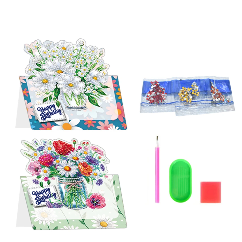 6pcs Flower Pattern DIY Diamond Painting Greeting Postcards Set with Envelope
6pcs Flower Pattern DIY Diamond Painting Greeting Postcards Set with Envelope