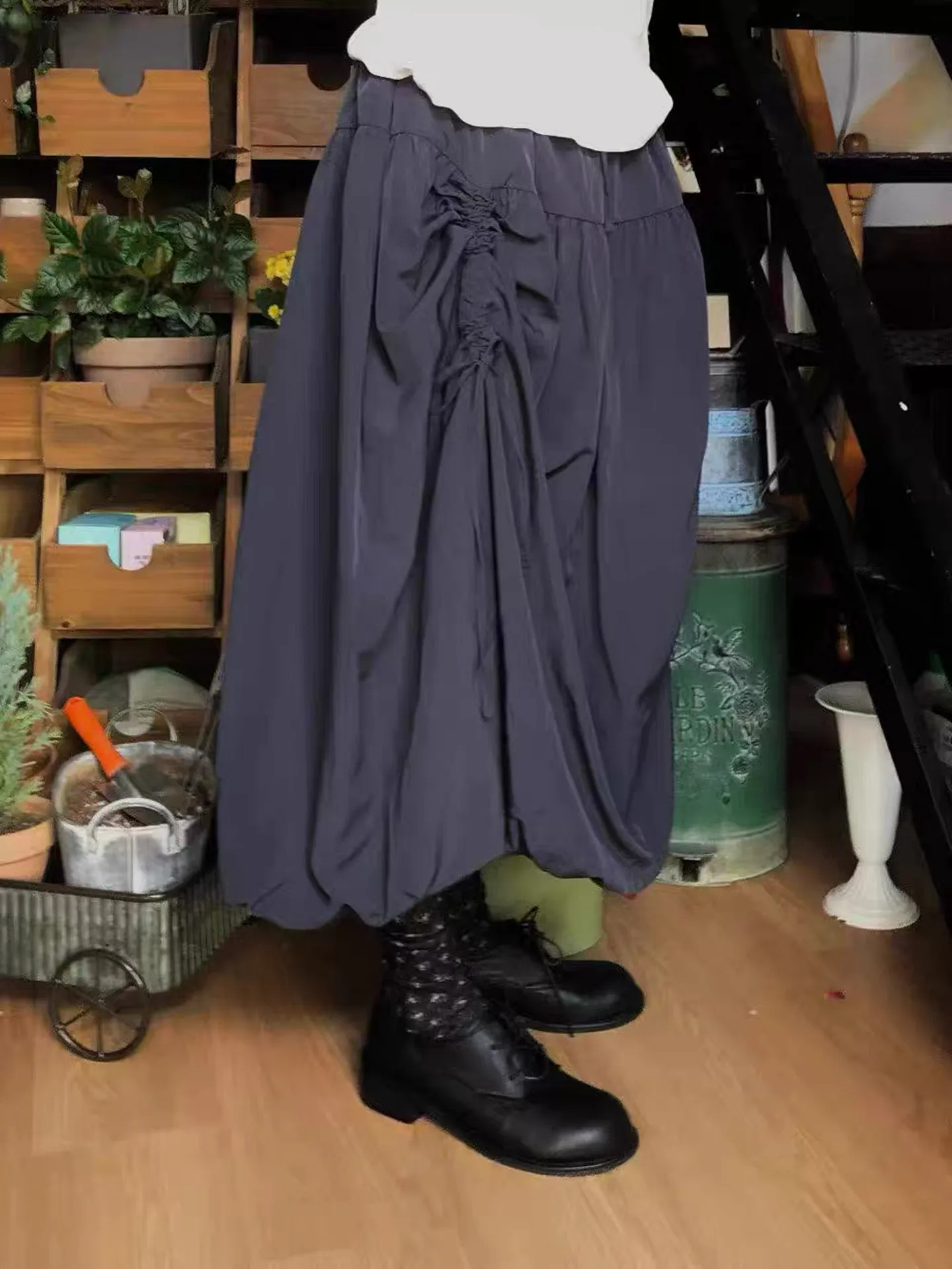 Street Style Casual Long Skirt Drawstring Adjustable Design Asymmetrical Korean Version Commute High Waist A-Line Skirt
Street Style Casual Long Skirt Drawstring Adjustable Design Asymmetrical Korean Version Commute High Waist A-Line Skirt