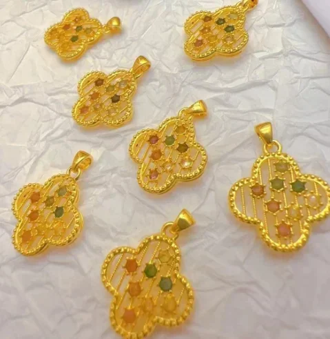 new arrival 18k gold flower pendant colorful zircon pendants fine gold leaf au750 jewelry
new arrival 18k gold flower pendant colorful zircon pendants fine gold leaf au750 jewelry