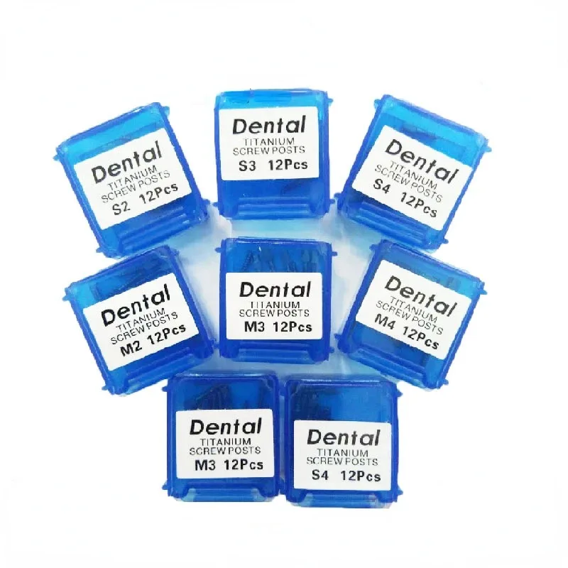 5BOX 12pcs/box Dental Titanium Plated Screw Post S1 S2 S3 L1 L2 Dental Screw Posts M1 M2 M3 Dentist Supplies Dental Materials
5BOX 12pcs/box Dental Titanium Plated Screw Post S1 S2 S3 L1 L2 Dental Screw Posts M1 M2 M3 Dentist Supplies Dental Materials