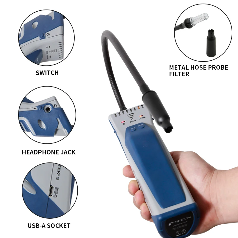 D-TEK3 Select Refrigerant Leak Detector Electronic Refrigerant Leak Detector Refrigerator Air Conditioning Repair
D-TEK3 Select Refrigerant Leak Detector Electronic Refrigerant Leak Detector Refrigerator Air Conditioning Repair