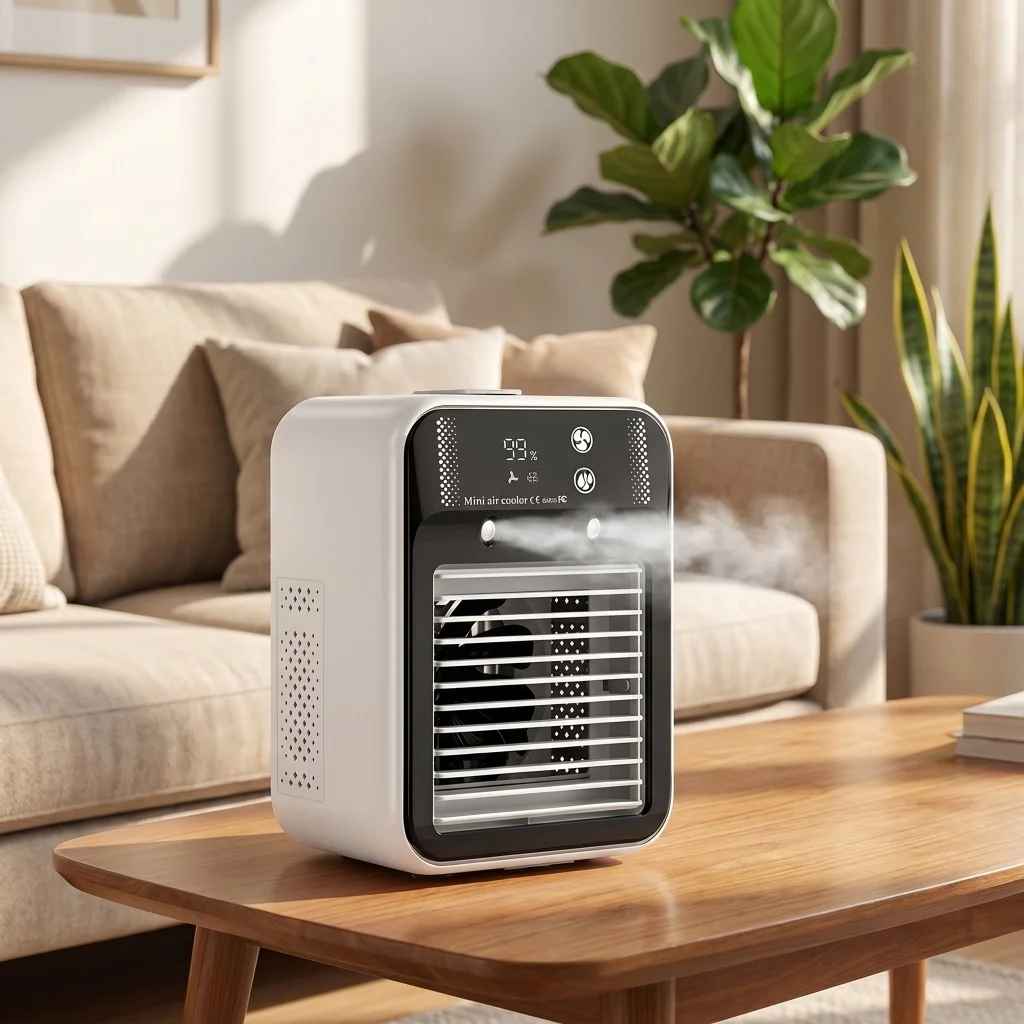 Mist Humidifier Mini Air Conditioner USB Charger Portable Air Cooler Fan with 2 Speeds & 500ml Tank Dormitory Cooling Fan for Bedroom Office
Mist Humidifier Mini Air Conditioner USB Charger Portable Air Cooler Fan with 2 Speeds & 500ml Tank Dormitory Cooling Fan for Bedroom Office