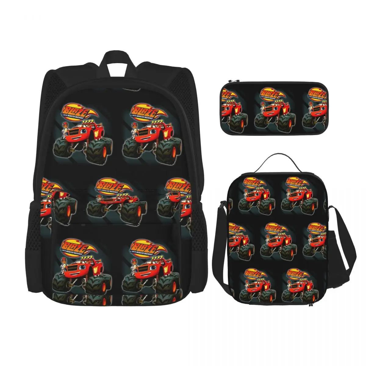 Blaze And The Monster Machines Backpacks Boys Girls Bookbag School Bags Rucksack Lunch Bag Pen Bag Three-Piece Set
Blaze And The Monster Machines Backpacks Boys Girls Bookbag School Bags Rucksack Lunch Bag Pen Bag Three-Piece Set