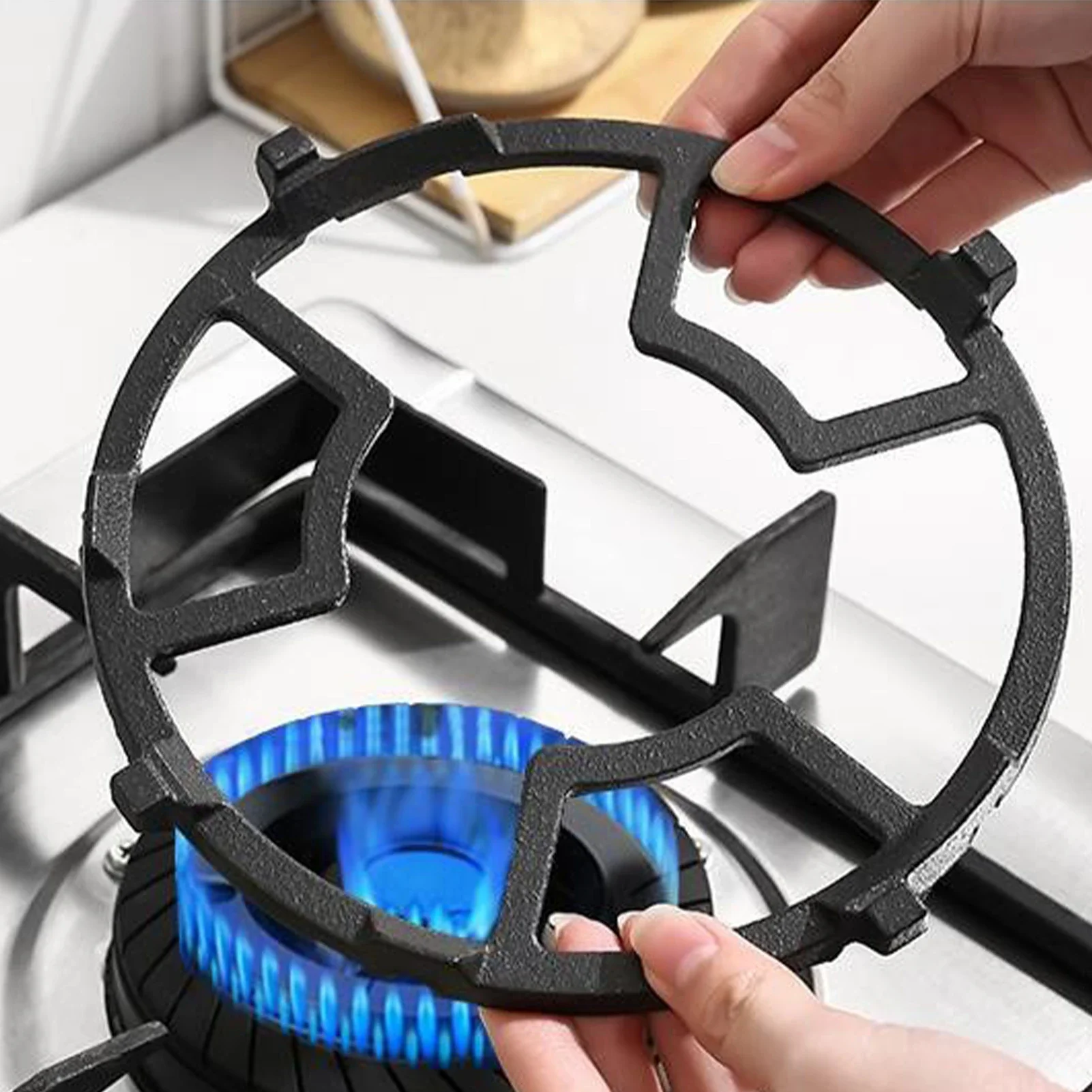 Cast Iron Stove Trivet Heavy Duty Anti Slip Stable Wok Ring For Kitchen Wok Cooktop Range Pan Holder Stand Stove Milk Pot Holder
Cast Iron Stove Trivet Heavy Duty Anti Slip Stable Wok Ring For Kitchen Wok Cooktop Range Pan Holder Stand Stove Milk Pot Holder