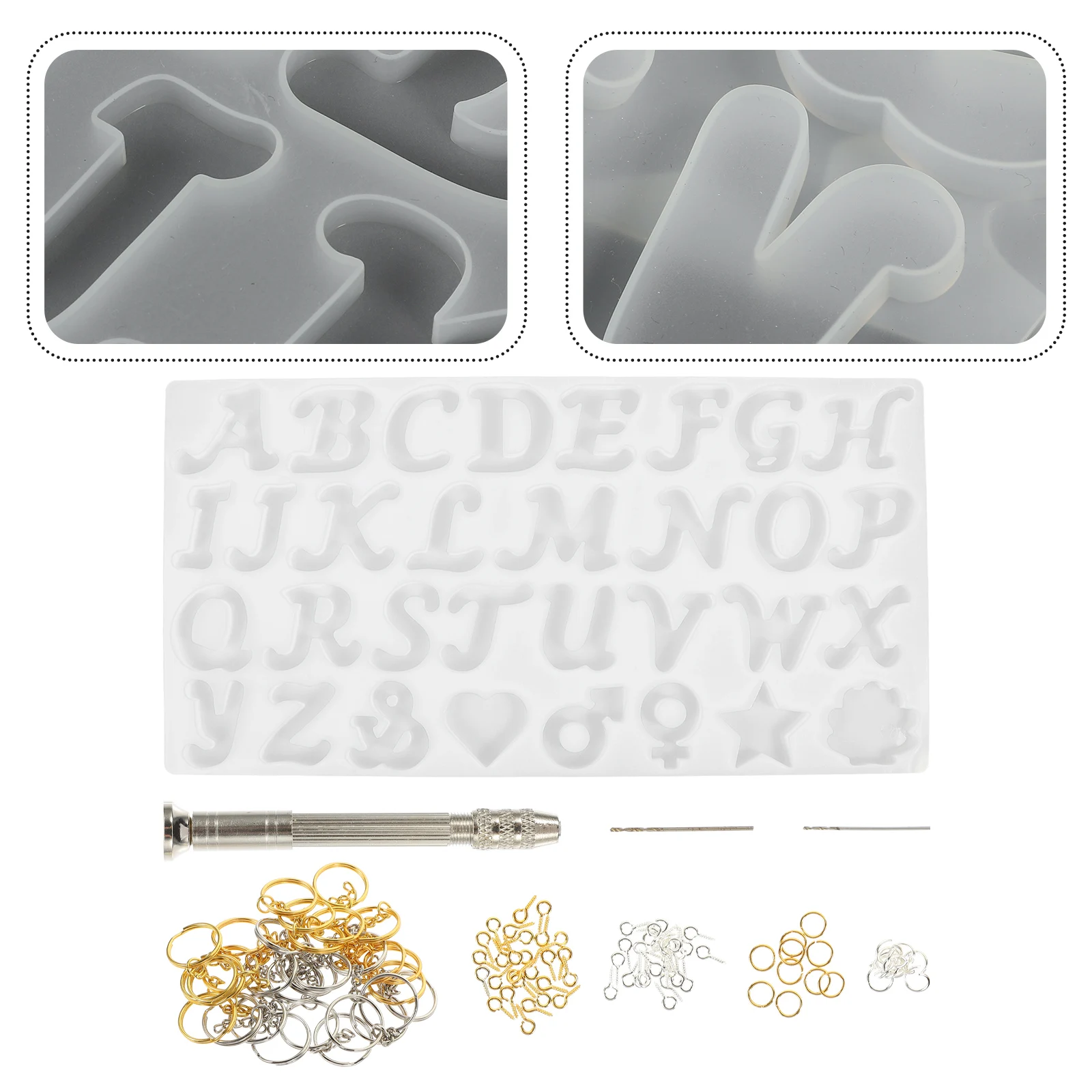 Letter Keychain Mold Phone Pendants Silicone Creative Design Silica Gel Necklace Molds DIY Alphabet Casting
Letter Keychain Mold Phone Pendants Silicone Creative Design Silica Gel Necklace Molds DIY Alphabet Casting