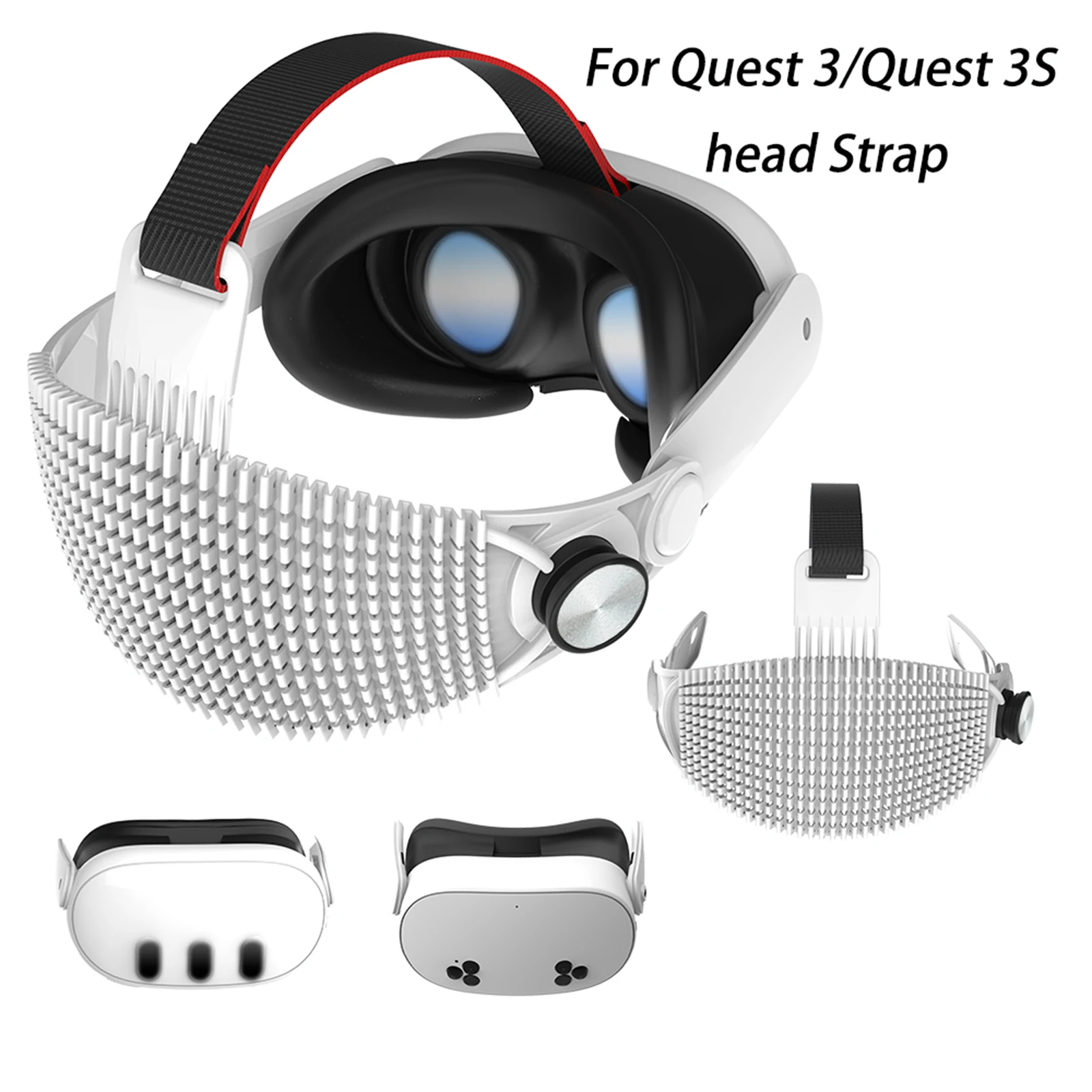 VR-гарнитура для Meta Quest 3/3S: Удобный регулируемый сменный ремешок на голову, дышащий, улучшенный, аксессуары для ремешка на голову
VR-гарнитура для Meta Quest 3/3S: Удобный регулируемый сменный ремешок на голову, дышащий, улучшенный, аксессуары для ремешка на голову
